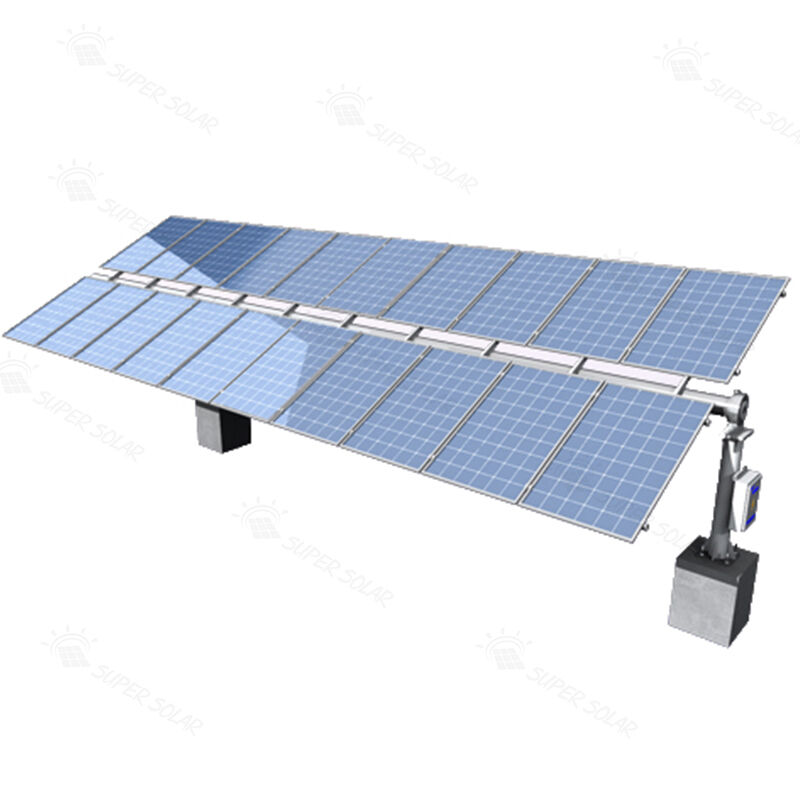 Super Solar Single Axis Tracker Solar Power Tracking System For